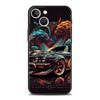 Sports Car JDM Tokyo Drift For iPhone 11 12 13 15 14 Pro Max Phone Case X XR XS 7 8 Plus SE 2020 Luxury Black Soft Cover Funda
