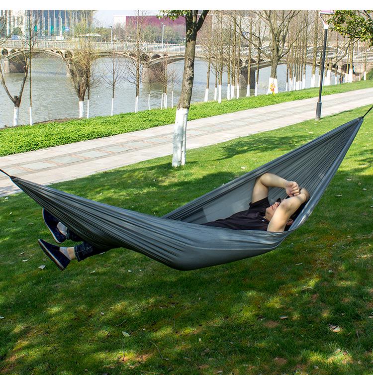 Adjustable Straps Nylon Hammock - High-End Single/Double Outdoor Use