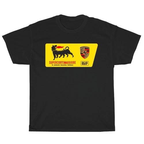 Логотип Agip Racing Американская футболка Смешная Размеры от S до 5XL