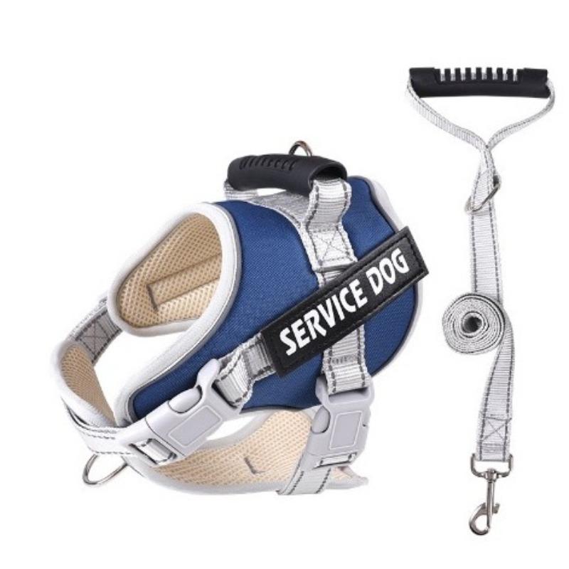 Новая большая шлейка для собак, со светоотражающими элементами для ночи и дышащая, взрывозащищенная, ударопрочная и с защитой от побега.