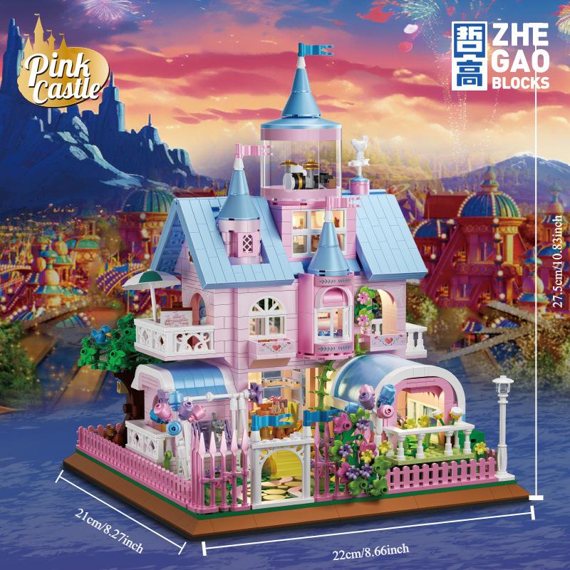 Zhegao Tree House Building Blocks Orchid Flower Villa Bricks Cabin Juguetes Diy Toys Moc Magic Hotel Gift Adult Present