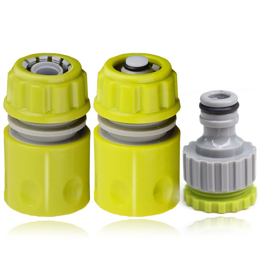 3 шт. 1/2-дюймовый адаптер для садового шланга, быстроразъемное соединение для водопроводного крана, подходит для крана, 16 мм, ирригационные соединения, ремонтная заглушка