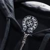 8359 CHROME HEARTS Новый Весенне-Осенний Большого Размера Тонкий Стиль Классический Стиль Логотип Молния С Капюшоном Толстовка для Пар