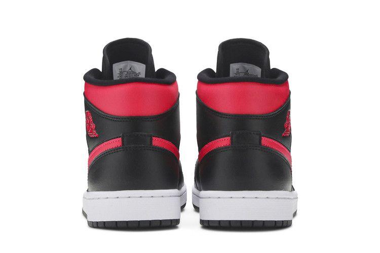 Women's Sneakers Nike Jordan 1 Mid Black Siren Red (Women's) Black/Siren Red-White