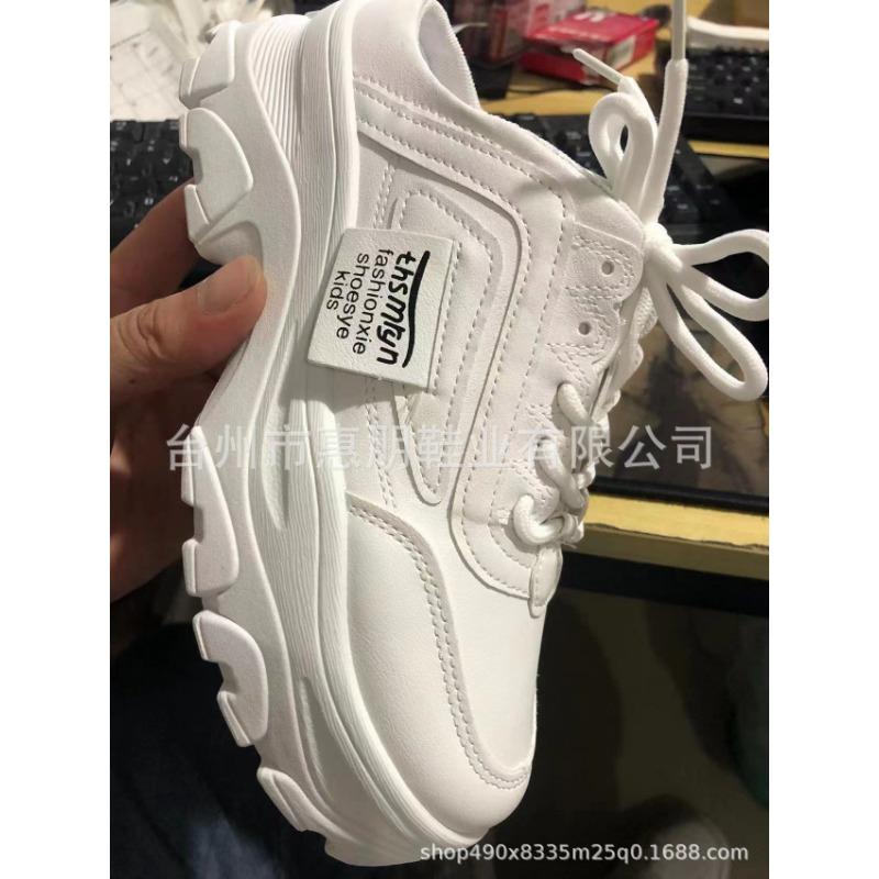 Новые женские туфли для спорта и отдыха на толстой подошве, белые туфли с цветными блоками, без задника, с полузатянутым каблуком