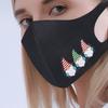 Рождественские украшения мультяшный принт маска для взрослых рождественские украшения маска для лица