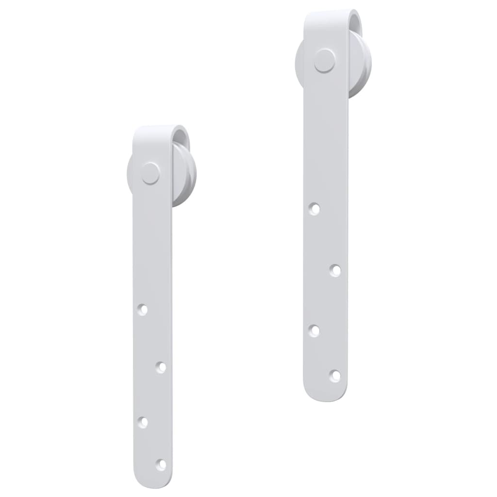 Mini Sliding Door Hardware Set for Cabinet Doors Carbon Steel 152 cm