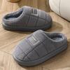 New Men's Cotton Slippers Winter Home Wool Slippers Color Scheme Thick-soled Warm Cotton Drag Men's Shoes