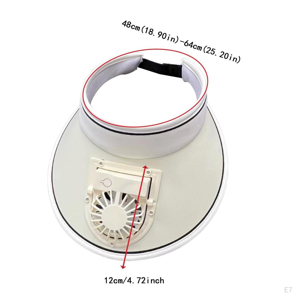 Fan-assisted Sunshades with Fan, Sun Protection for Girls Hiking Camping Fishing