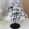 Women's Imitation Fox Fur Fisherman Hat - Plush, Fashionable, Cold-Proof, Warm Basin Hat for Autumn and Winter