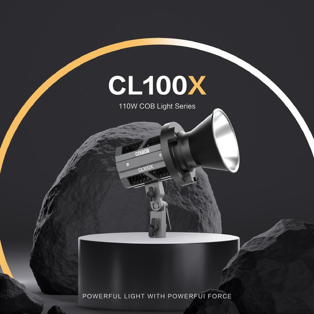 COLBOR CL100X Studio COB Свет для фотосъемки 110 Вт Двухцветная светодиодная лампа для видеосъемки с температурой 2700K-6500K