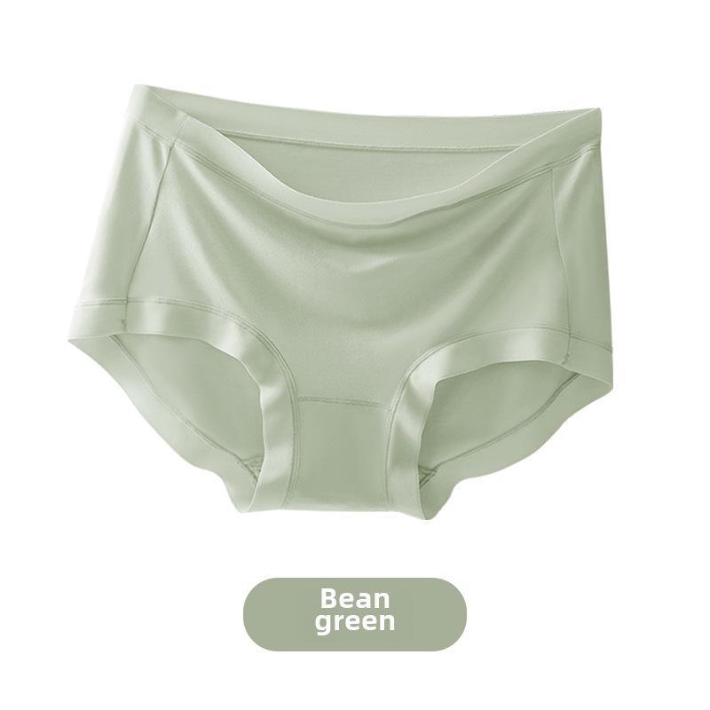 Women's Breathable Seamless Mid-Waist Cotton Modal Underwear with Antibacterial Crotch