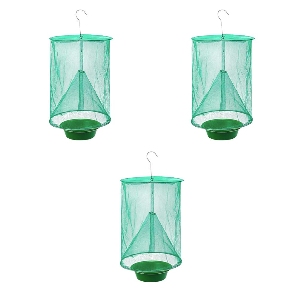 1-5 Pcs Fly Traps Outdoor Insect Catcher Killer Pest Control Reusable Hanging Flytrap Cage Net Traps Garden Hanging Fly Catcher