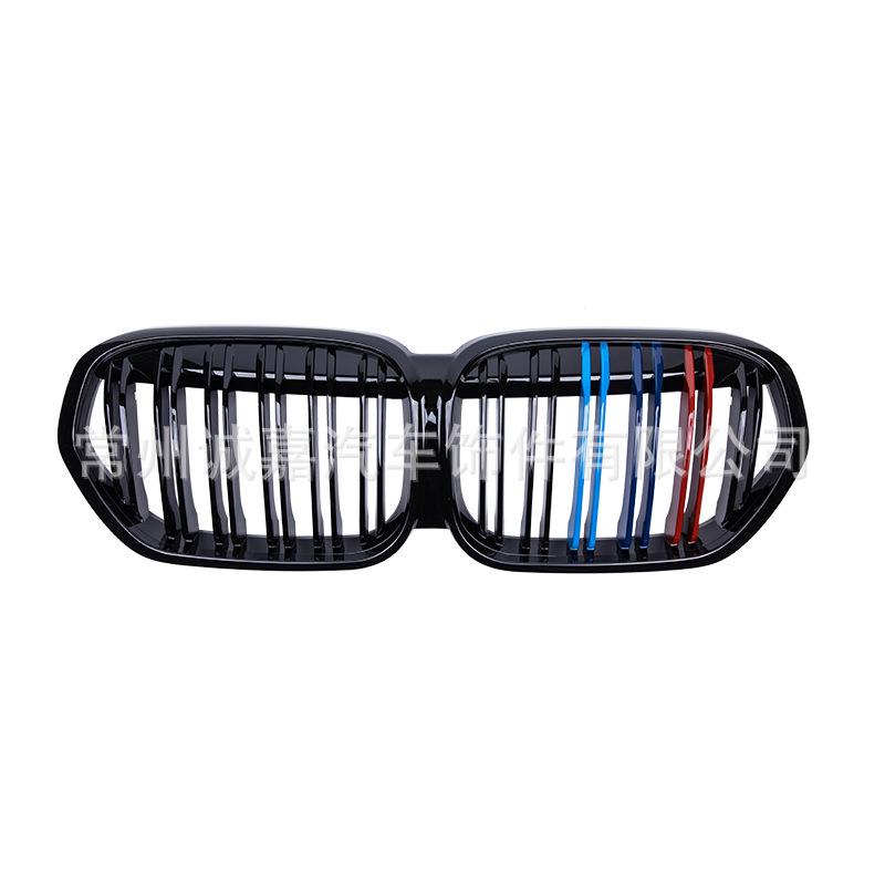 Совместимая решетка радиатора BMW New X1 F48 с двойной линией и тремя цветами, модифицированная решетка переднего воздухозаборника