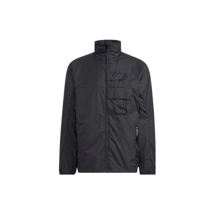 Adidas Куртка с капюшоном и длинным рукавом для защиты от солнца, мужские куртки, черная HN4535