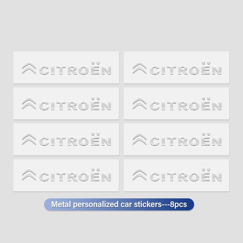3D Metal Car Emblem Logo Decorative Stickers Badge Decal For Citroen C4 C3 C5 C1 C2 C6 C4L DS3 DS4 Berlingo Picasso Jumper ajo256