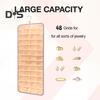 Подвесной органайзер для украшений, держатель для ожерелий, большая емкость, предотвращающая спутывание серег, колец, вешалка, стойка для показа украшений