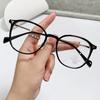 Retro Tr Anti-Blue Glasses Women'S Street Photography Plain Glasses Frame Flat Glasses 01247