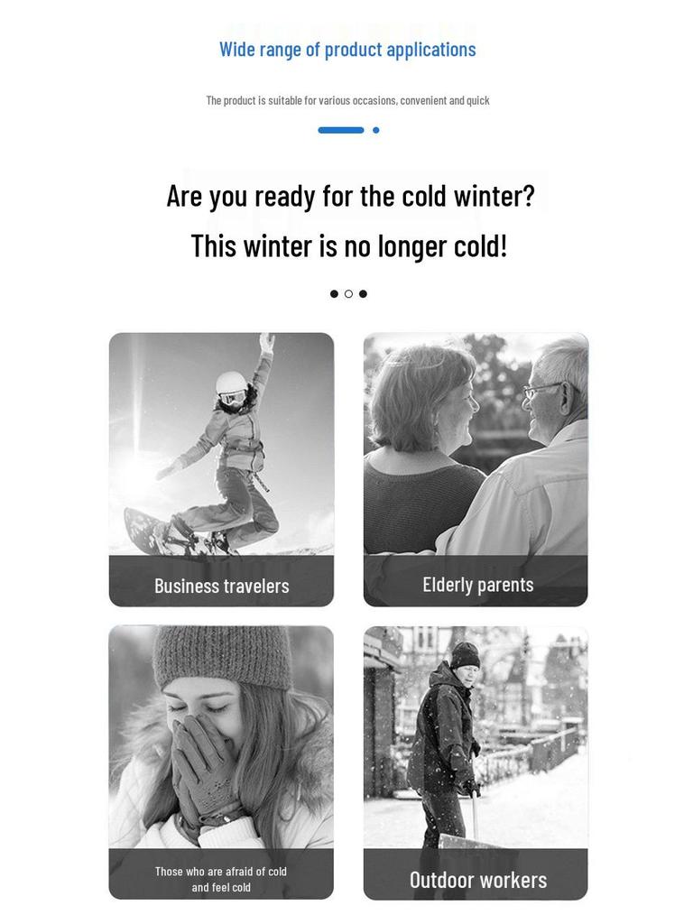 Зимние носки с подогревом, перезаряжаемые через USB, для катания на лыжах и активного отдыха