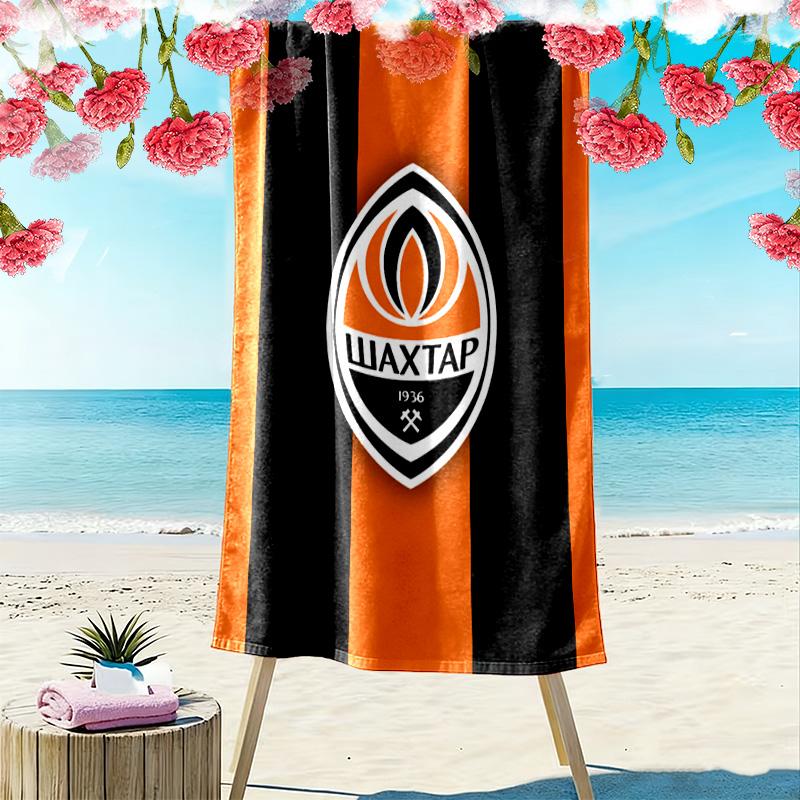 Shakhtar Print Beach Towel, Large Soft Quick Dry Towel for Beach Camping Swimming