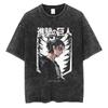 Anime Attack On Titan Eren Jaeger Print T-shirts Tee Men Women Vintage Manga Oversized Casual T Shirt Harajuku Male Tshirt