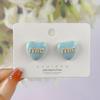 Trendy Blue Heart Drop Earrings - Cute and Stylish for Women
