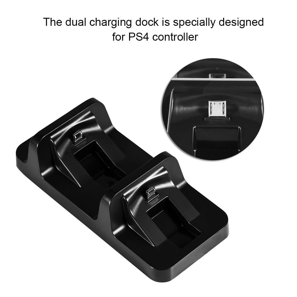 Двойная зарядная док-станция, подставка USB, зарядное устройство для игрового контроллера PlayStation 4 PS4