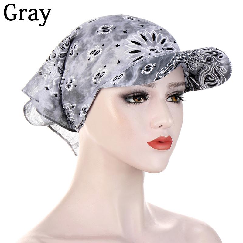 1PC Leisure Sunscreen Hedging Cap Peaked Cap Printed Bandana Scarf For Women Men Outdoor Supplies EMA