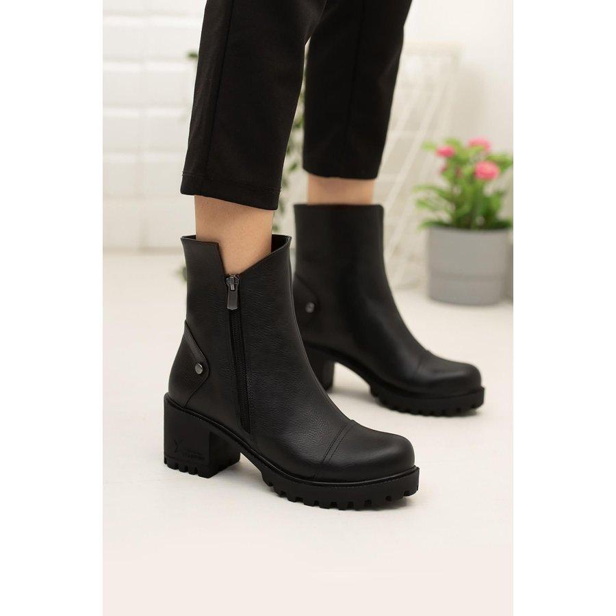 Женские повседневные ботинки из натуральной кожи на каблуке