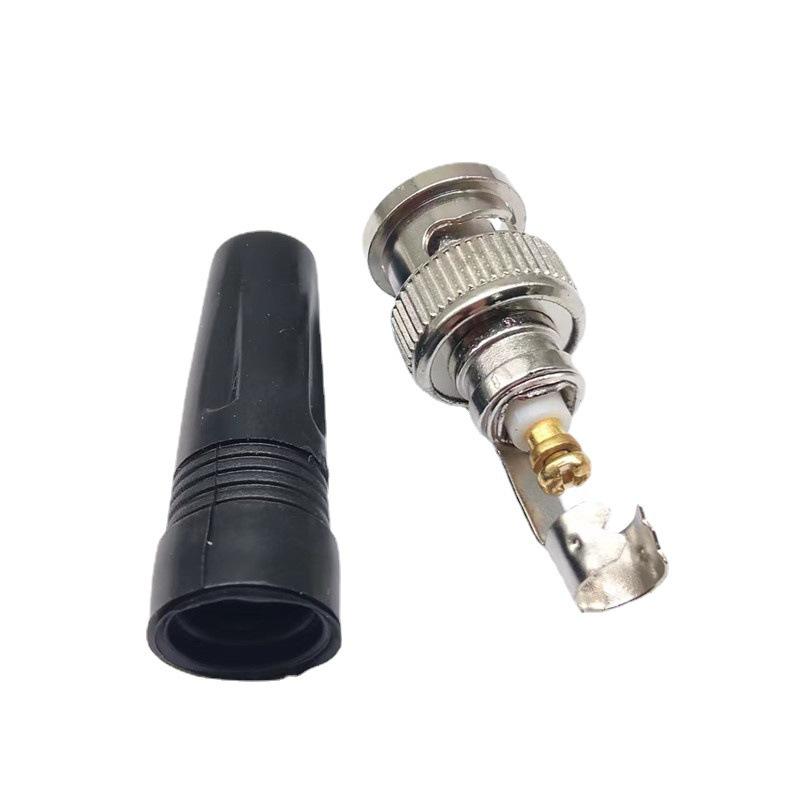 BNC штекер с углом 90° к прямому BNC разъему без пайки для камеры