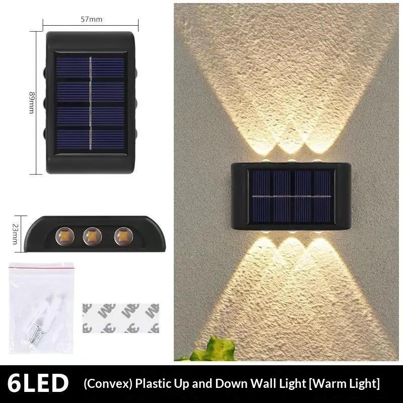 Solar LED Wall Lamp Outdoor Waterproof Lighting Solution for Gardens