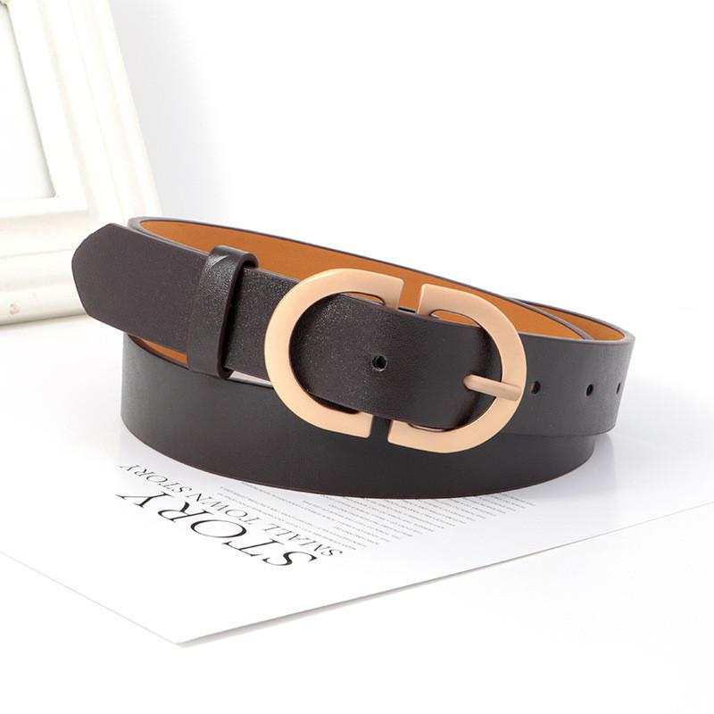 Fashion Pu Leather Belt For Women With Pin Buckle And Vintage Design For Casual Wear