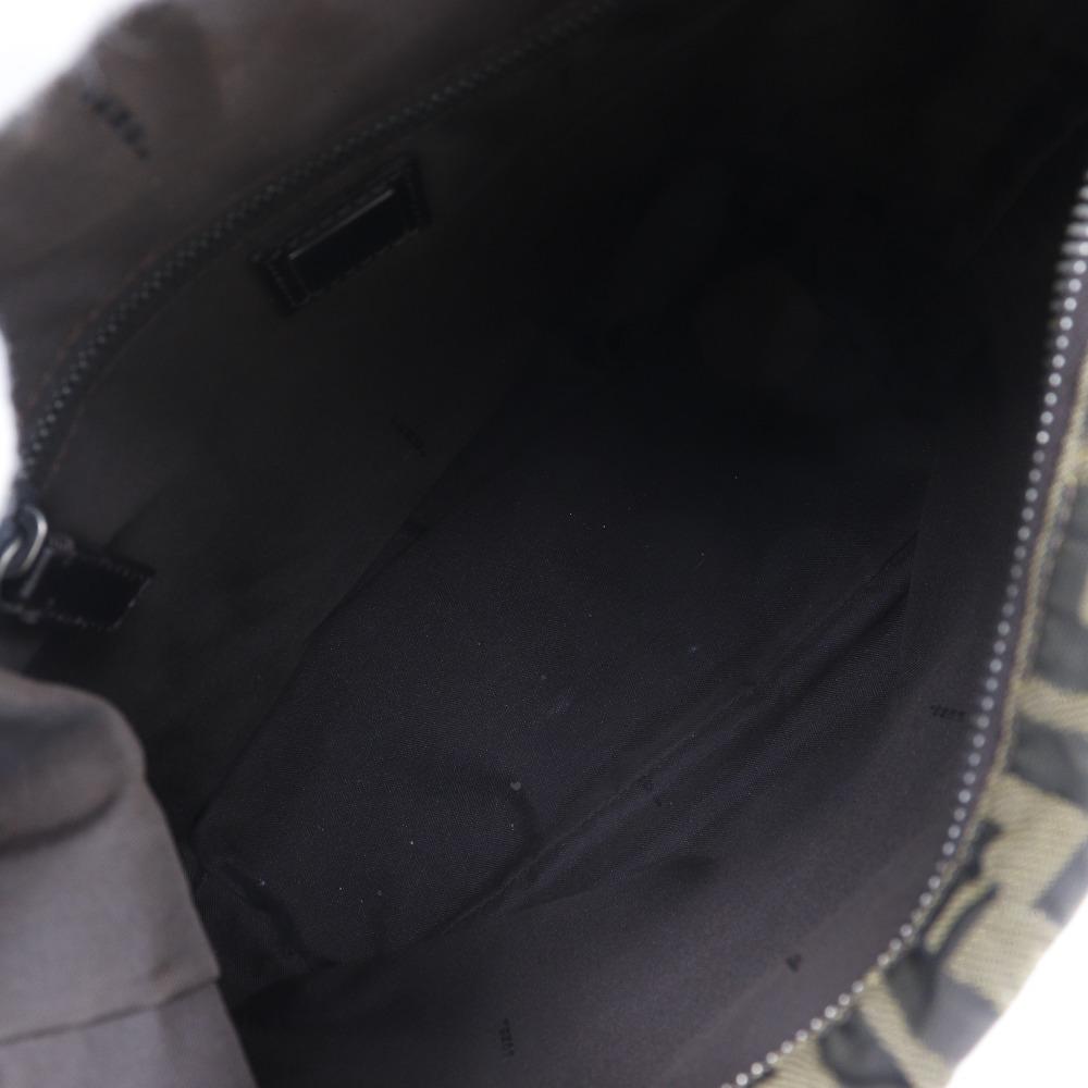 Fendi Сумка на плечо Zucca Один ремень Коричневый нейлоновый канвас Женская Б/У