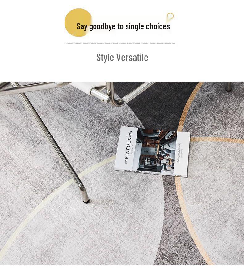 Высококлассный минималистичный ковер для гостиной: Большой, Нескользящий, Устойчивый к Пятнам Ковер для Дивана и Кофейного Столика