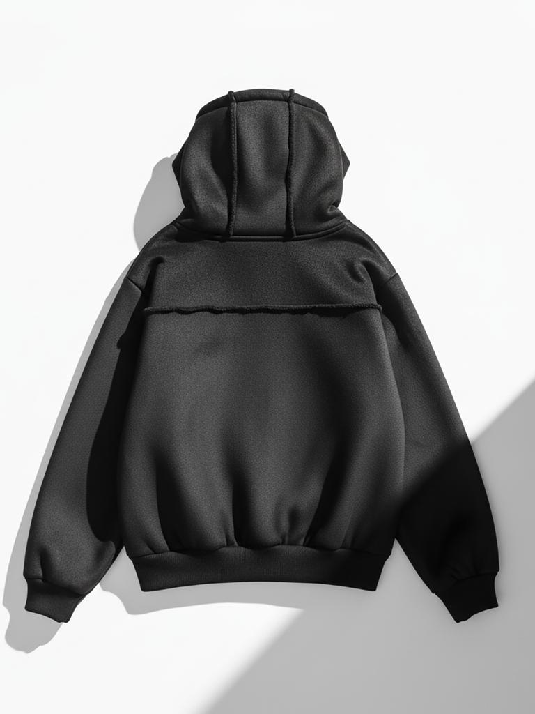 Chance'S Noi Shearling Hooded Bomber Jumper (Black Brown)/M254Ot04