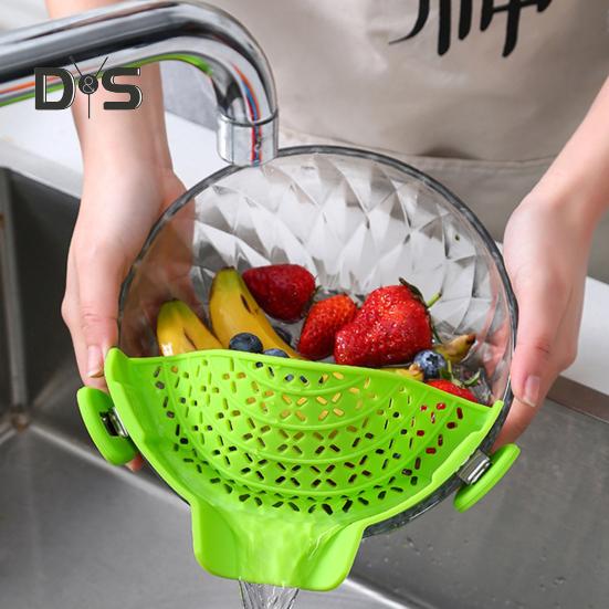 Удобный дренажный фильтр для овощей, нескользящий, полезный дренажный фильтр для фруктов и овощей, перегородка фильтра