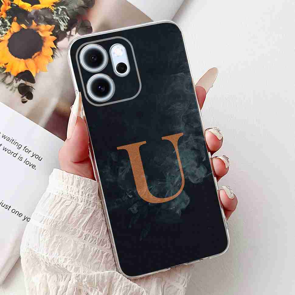 Чехол для Oppo Reno14 F 5G 6.57" Популярный дизайн Буквы A-Z Корона ТПУ Мягкий силиконовый чехол Для телефона Oppo Reno 14F CPH2743
