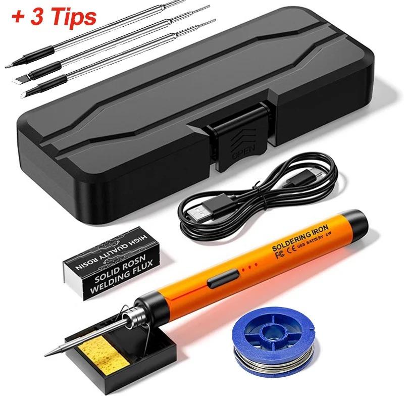 5 В 8 Вт Type-C зарядный электрический паяльник портативный беспроводной электрический паяльник 3-ступенчатый регулируемый для пайки ремонт