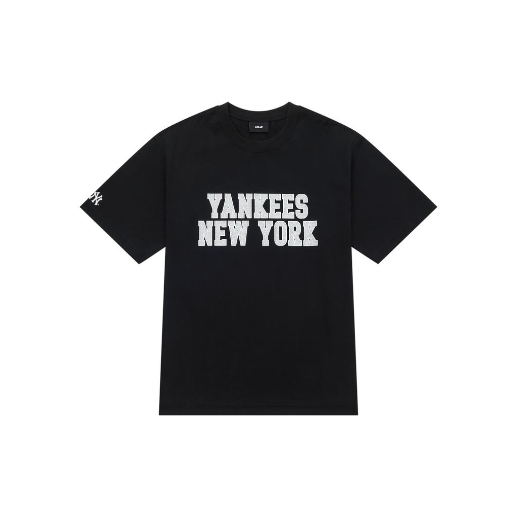 New MLB New York Yankees Drop Shoulder Sleeve T-Shirt Unisex Black 3ATSV0643-50BKS