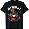 Cat Cowboy Funny Mashup Meowdy Western Country Music Cat T-Shirt(1)