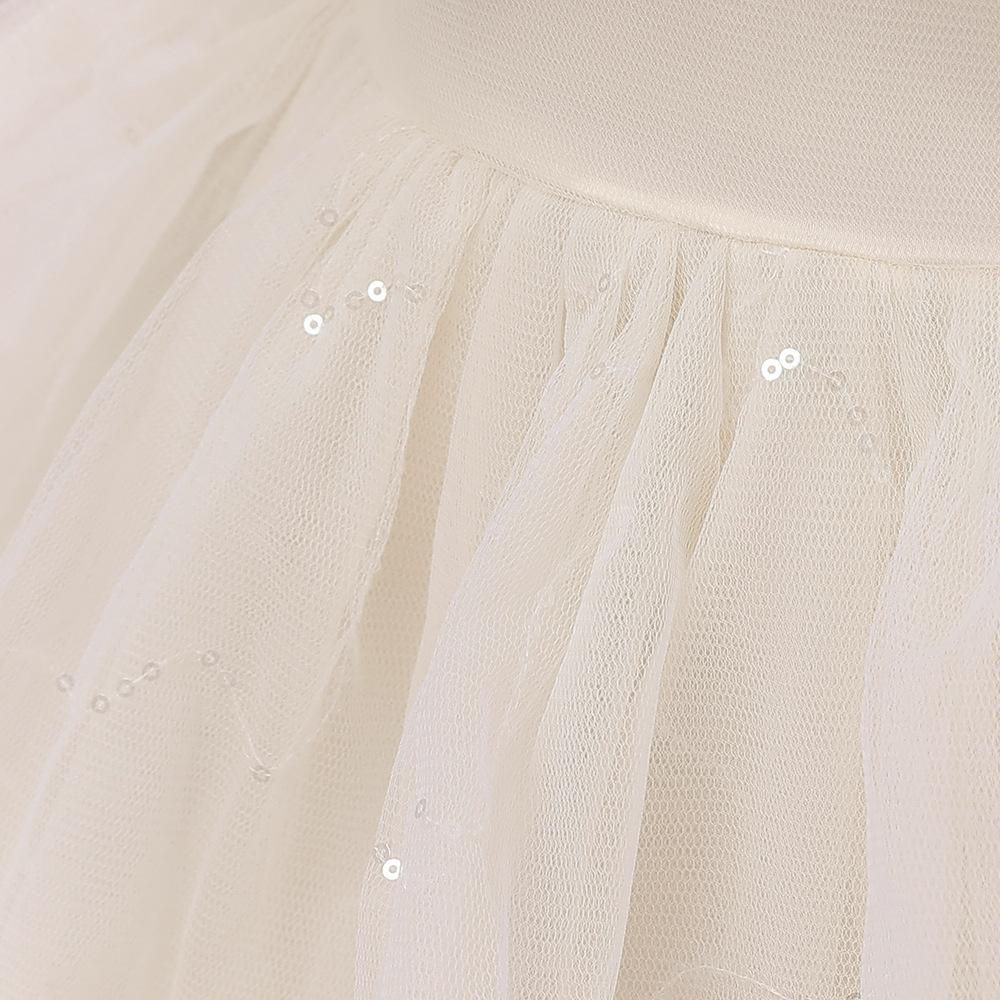 2023 Тюлевое платье принцессы с открытыми плечами для девочек с рюшами для свадебной вечеринки, пышное танцевальное вечернее бальное платье для детей 2–13 лет