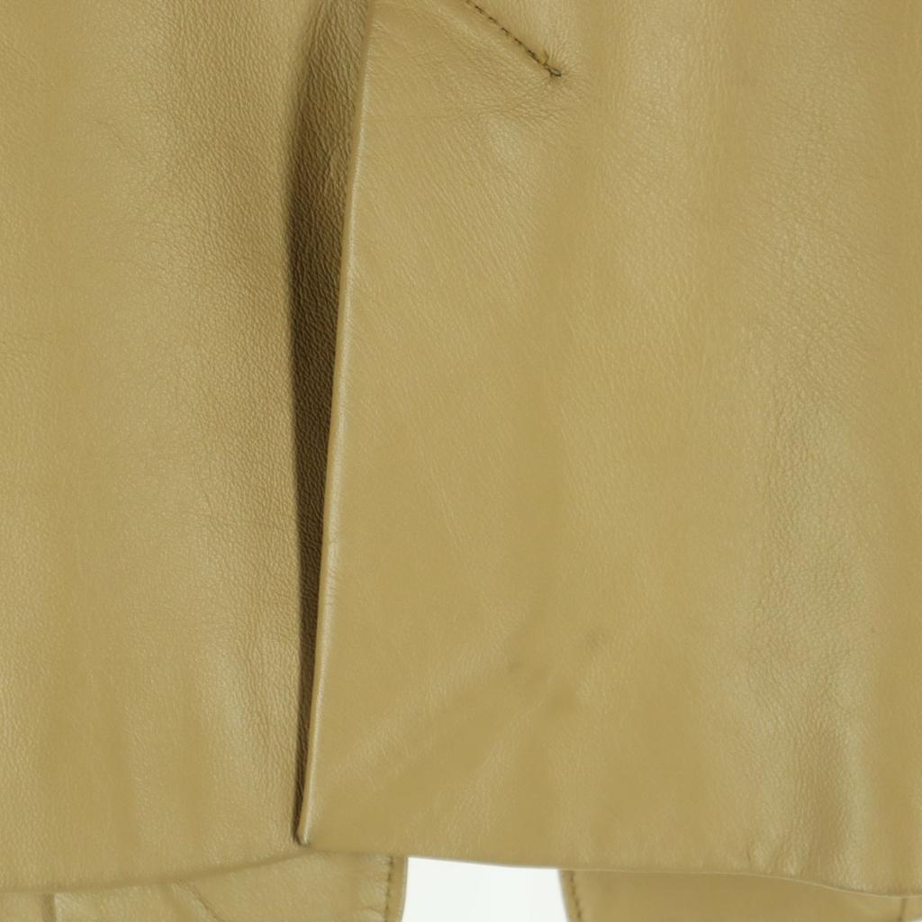 LAUTREAMONT Long sleeve Sheep leather leather jacket M beige Women Used