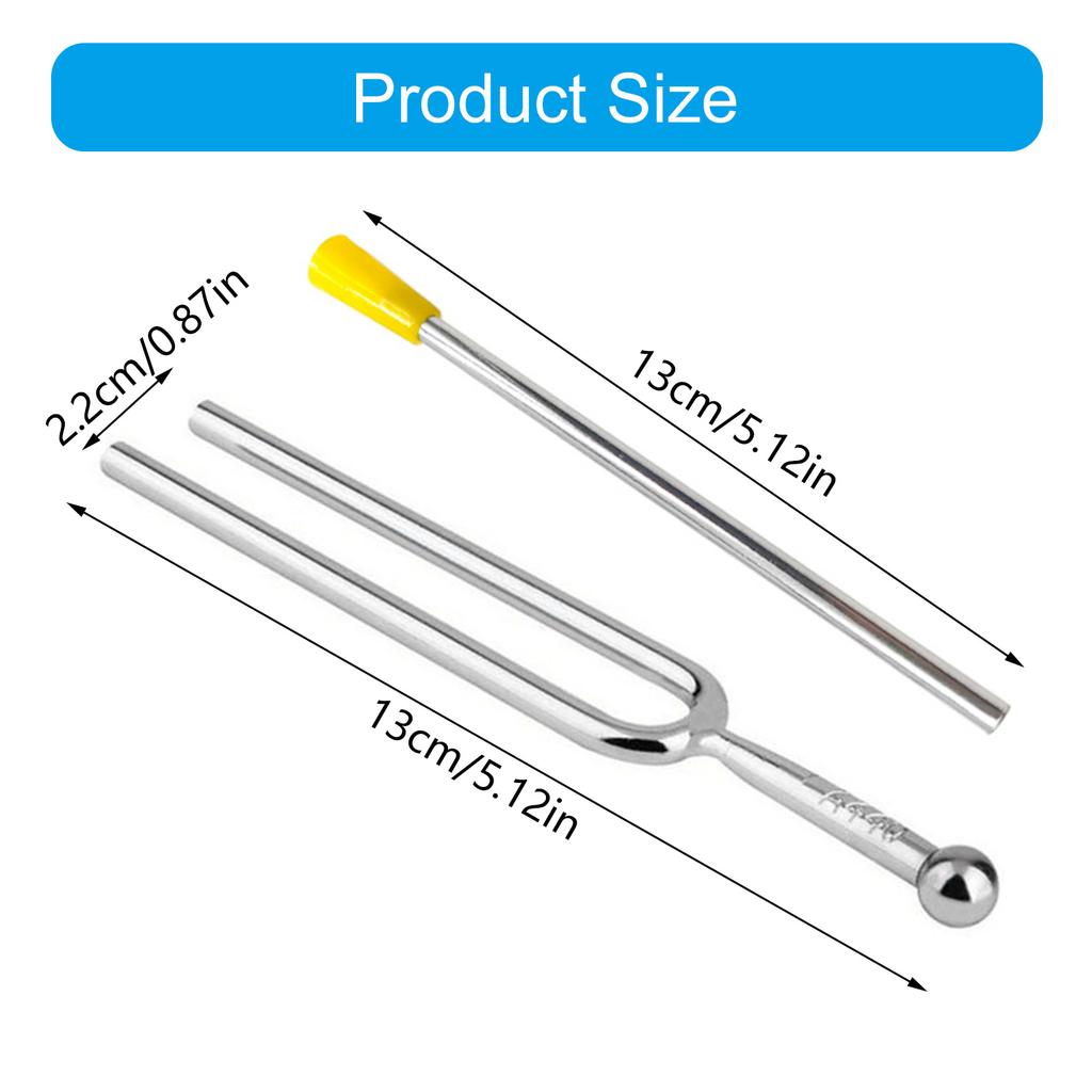Набор камертонов Молоток Музыкальный инструмент Камертон Камертон для настройки гитары Практичная деталь инструмента Резонансный камертон