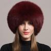 Fox Fur Hat Women Cap Thick Fur Cap Winter Warm Hat Female Fashion For Women Hat With Earmuffs Hat