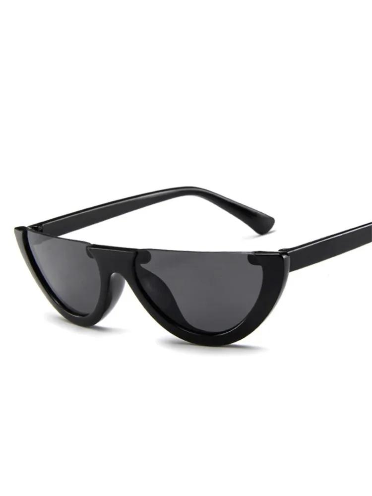 Colorful Half-Frame Sunglasses for Men Women Retro Trendy Street Style Personalized Lenses Lightweight Fashion Unisex Design