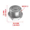 Stainless Steel Oil Pan Screws for Cars M22*1.5 Threads Car Accessories Drain Plug Oil Pan Magnet Screws Fuel System Fittings7