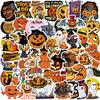 13 Models of 50 Halloween Holiday Decoration Graffiti Stickers Suitcase Computer Waterproof No Glue Stickers DIY