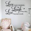Inspirational Words Love Butterfly Wall Sticker Decal Room Home Wallpaper Decor