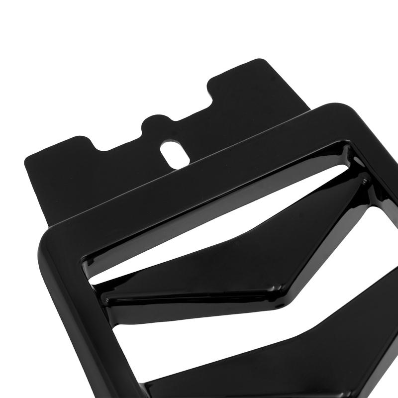 Motorcycle ABS Front Lower Radiator Cover Chin Fairing Spoiler Black For Harley Softail Street Bob Breakout Fat Bob 2018-2023