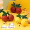 Shapeable Yangmei Skewers Squeeze Toy Fresh Fruit Pinch Toy Funny Rubber Squeeze Toy  Kids Toys